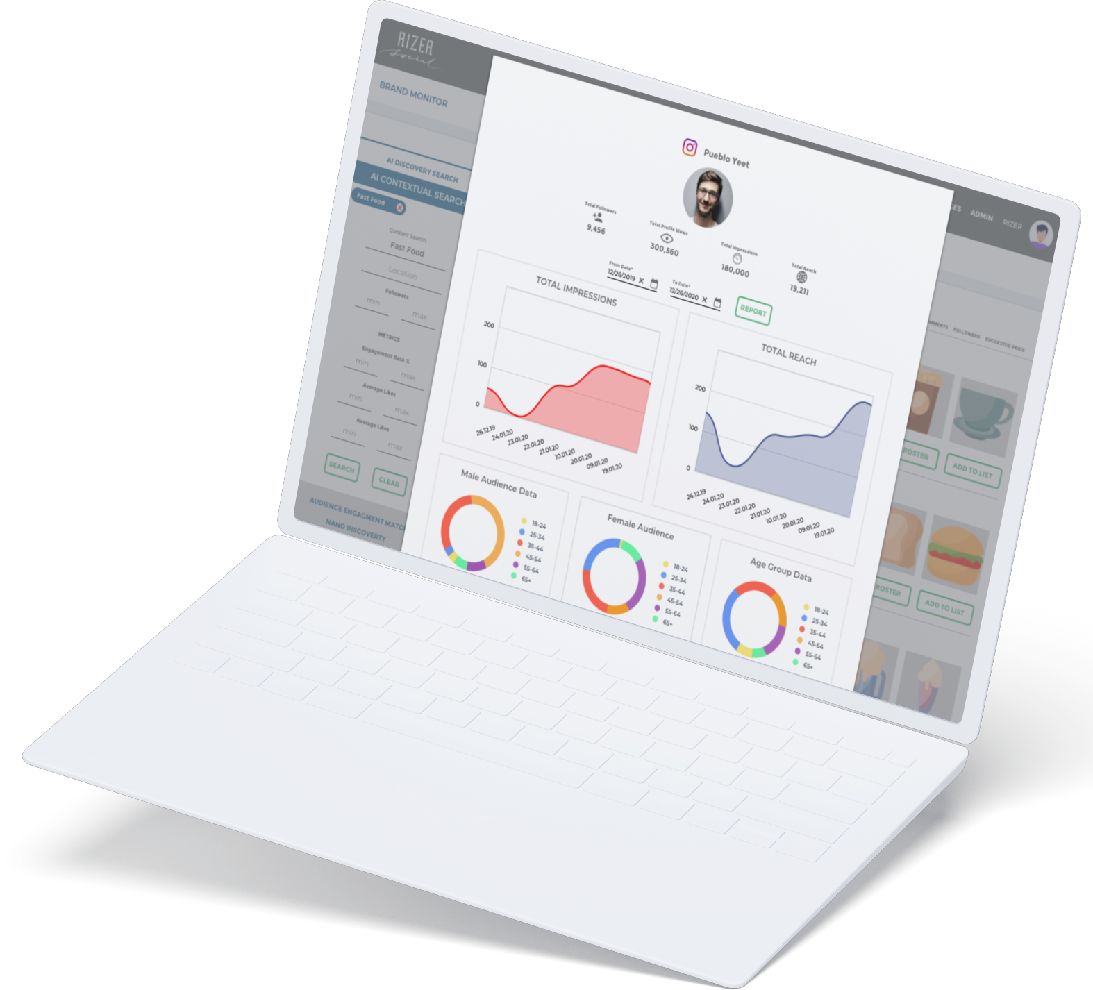 Rizer Social product preview